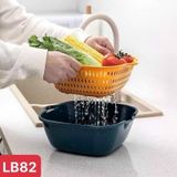 Bộ 3 rổ nhựa kèm chậu loại vuông