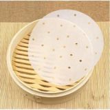 Set 100 tờ giấy nến đục lỗ dùng cho nồi chiên không dầu size 23 cm