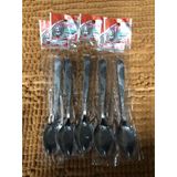 Thìa inox ăn cơm đầu nhọn cán dài in hình hoa