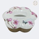 Khay phíp đựng bánh kẹo tết hoa 6 cánh CJ57-13 dày dặn