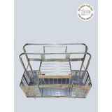 Kệ để đũa thìa dao thớt inox có khay hứng nước