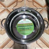 Nồi lẩu inox 28 cm Hoàng Gia