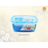 Bộ 3 hộp nhựa chữ nhật 4 khóa 6535 Việt Nhật