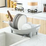 Giá úp bát đĩa, để rau củ hình thuyền