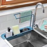Giá nhựa để giẻ rửa bát có chỗ treo khăn cài bồn rửa bát