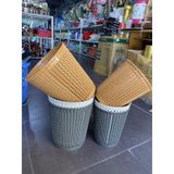 Sọt nhựa đựng rác nhỏ, trung, đại giả mây Việt Nhật