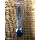 Thìa inox ăn cơm đầu nhọn cán dài in hình hoa