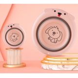 Chậu nhựa rửa mặt gấp gọn thông minh hình con chó cute