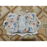 Khay phíp đựng mứt, bánh kẹo tết 5 ngăn tròn và chữ nhật