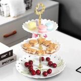 Khay nhựa đựng bánh kẹo, hoa quả 3 tầng