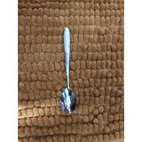 Thìa inox cà phê cán ngắn in hoa sen 12.5 x 2.5 cm