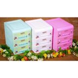 Tủ nhựa mini 3 tầng đựng thuốc, đồ cá nhân Song Long