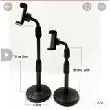 Giá đỡ (kẹp) điện thoại, micro xoay 360 độ chân tròn