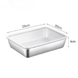 Hộp inox 304 trung + to đựng thực phẩm có nắp đậy