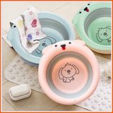 Chậu nhựa rửa mặt gấp gọn thông minh hình con chó cute