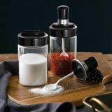 Lọ thuỷ tinh đựng gia vị kèm thìa