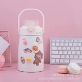 Bình giữ nhiệt 800 ml kèm ống hút, dây đeo, sticker