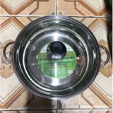 Nồi lẩu inox 28 cm Hoàng Gia