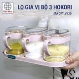 Bộ 3 lọ nhựa đựng gia vị 2936 Việt Nhật