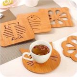 Miếng lót gỗ cách nhiệt (lót nồi, bát nóng)