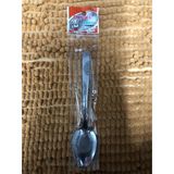 Thìa inox ăn cơm đầu nhọn cán dài in hình hoa