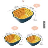 Bộ 3 rổ nhựa kèm chậu loại vuông