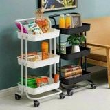 Kệ sắt 3 tầng để đồ có bánh xe chắc chắn