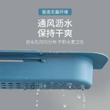 Giá nhựa để giẻ rửa bát có chỗ treo khăn cài bồn rửa bát