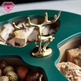 Khay đựng mứt, bánh kẹo Tết 2 tầng