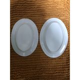 Đĩa phíp bầu dục trắng melamine Fataco HX 13, HX 06