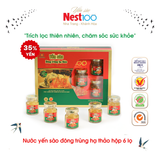 Nước Yến sào Đông trùng hạ thảo Nest100 (6 lọ + túi)