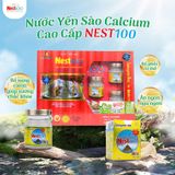 Nước Yến sào Calcium Nest100 – Bổ sung canxi giúp xương chắc khỏe (6 lọ + túi)