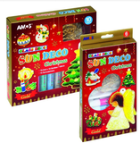 Bộ đồ chơi trang trí Noel nhập khẩu Hàn Quốc AMOS Sundeco Christmas 10 màu SD10P10-CH - Chủ đề Noel