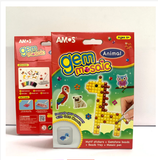 Bộ Đồ chơi trang trí cho trẻ em nhập khẩu Hàn Quốc AMOS Gem Mosaic Animal GMS-A - Chủ đề Động vật