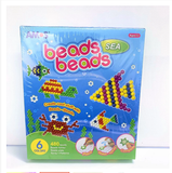 Bộ Đồ chơi dạng hạt nhập khẩu Hàn Quốc AMOS Beads Beads See 6 màu BB6P -S