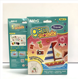 Bộ đồ chơi trang trí dạng hạt nhập khẩu Hàn Quốc AMOS Gem Mosaic