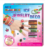 Bộ đồ chơi trang trí trang sức Nhẫn và Vòng tay nhập khẩu Hàn Quốc AMOS Glass Deco Ice Jewelry Kit GD10P10IJ