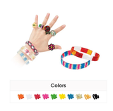 Bộ đồ chơi trang trí trang sức Nhẫn và Vòng tay nhập khẩu Hàn Quốc AMOS Glass Deco Ice Jewelry Kit GD10P10IJ