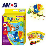 Đất nặn trang trí nhập khẩu Hàn Quốc Amos I.Clay Hộp 4 màu IC15P4FA