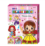 Bút vẽ trang trí AMOS Glass Deco nhập khẩu Hàn Quốc - Princess Story - GD10P7-PS