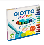 Bút dạ nhập khẩu Italy GIOTTO Turbo Maxi 454000 12 màu