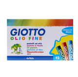 Hộp bút sáp 12 màu nhập khẩu Italy GIOTTO Olio Fine 294000
