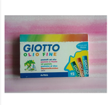 Hộp bút sáp 12 màu nhập khẩu Italy GIOTTO Olio Fine 294000