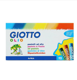 Bút sáp màu nhập khẩu Italy GIOTTO Olio Hộp 12 màu 293000