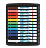 Bút dạ vẽ lên mọi chất liệu 12 màu, nhập khẩu Italy GIOTTO Decor Materials F45340000