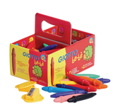 Bút sáp màu Giotto Bebe Crayons (màu xanh dương) - Nhập khẩu Italy - Dành cho trẻ nhỏ - 467722
