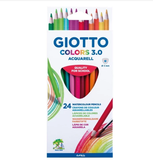 Bút chì màu nước 24 màu nhập khẩu Ý Giotto Colors 3.0 Acquarell 277200