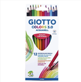 Hộp chì 12 màu nhập khẩu Italy GIOTTO Colors 3.0 276600