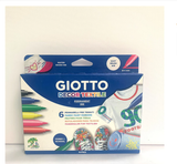 Bút dạ vẽ lên vải nhập khẩu Ý GIOTTO Decor Textile 6 màu 494800
