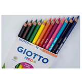 Bút chì màu nhập khẩu Italy GIOTTO Mega Hộp 12 màu 225600